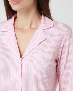 Nachthemd mit Streifen Rosa