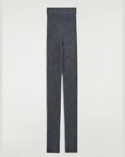 Nahtlose Leggings Aus Merinowolle Grau