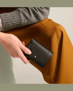 Nano Continental-Brieftasche aus Sartorial Leder - Schwarz - Leder - MB198876 - Brieftaschen