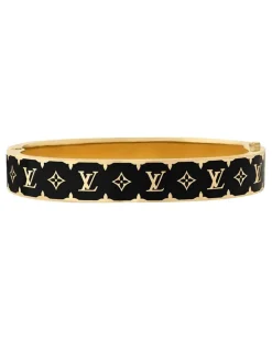 Nanogram Enamel Armband Black
