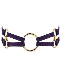 Nara Ring-Kragen aus Gold - Violett