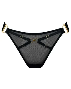 Nara Tanga aus Mesh - Schwarz