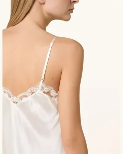 Negligé Love Me Aus Seide beige Weiss