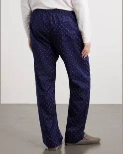 Nelson 109 Printed Cotton Pyjama Trousers Blue