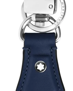 Nib Schlüsselanhänger mit Logo-Schild - Blau