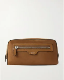 Nubuck Washbag Brown