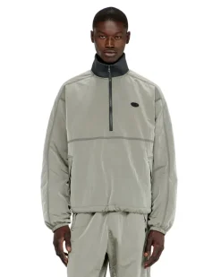 Nylonjacke mit Crinkle-Effekt - Jacken - Herren - Grau