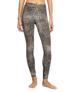 Nylon-Leggings mit Leopardenmuster - Hosen - Damen - Braun