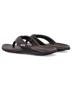 Offshore Flip-Flops mit Logo-Schild - Braun
