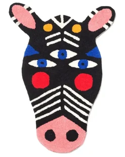 Oggian Zibra Camisole-Teppich (66cm x 94cm) - Schwarz