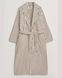 Organic Terry Classic Bathrobe Kodiak Stripes Weiß