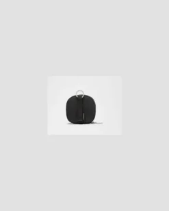Organizer-Tasche mit Clip in Schwarz/Weiß/Silver