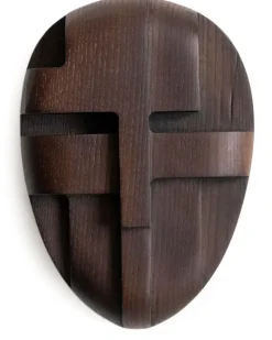 Ornament and Crime Holzskulptur (23cm x 17cm) - Braun