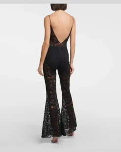 Oséree Jumpsuit O-Lover aus Spitze Schwarz