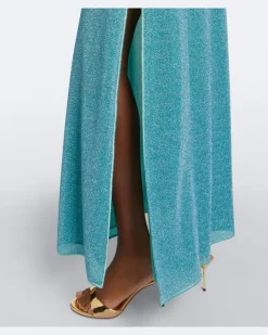 Oséree Verzierter Kaftan Lumière Blau