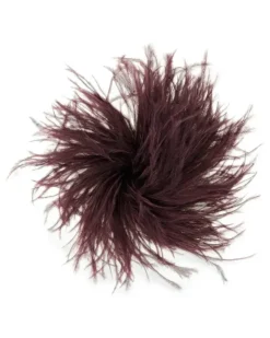 ostrich-feather brooch - Violett