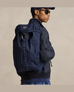 Outdoor-Rucksack aus Nylon-Oxford Blue