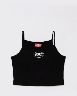 Oval D Crop-Tanktop Schwarz