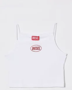 Oval D Crop-Tanktop Weiß