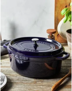 Ovale Cocotte Pfanne - Blau