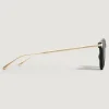 Ovale, faltbare Sonnenbrille mit schwarzem Spritzgussrahmen - - Eingespritzt - MB135569 - Sonnenbrillen