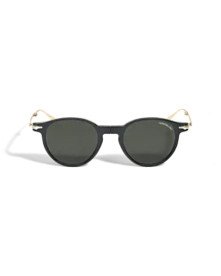 Ovale, faltbare Sonnenbrille mit schwarzem Spritzgussrahmen - - Eingespritzt - MB135569 - Sonnenbrillen