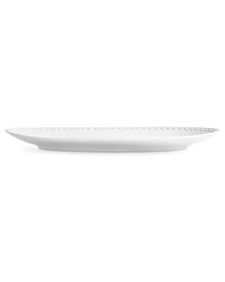 Ovale Neptune Servierplatte (53cm x 30cm) - Weiß
