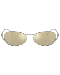 Ovaler Modell Brille - Sonnenbrille - Unisex - Gelb