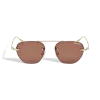 Ovale Sonnenbrille mit goldfarbenem Metallrahmen - - Metall - MB135570 - Sonnenbrillen