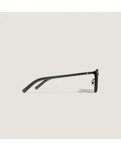 Ovale Sonnenbrille mit schwarzem Acetatrahmen - - Kunststoff im Spritzgussverfahren - MB135566 - Sonnenbrillen