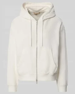 Oversized Sweatjacke aus Baumwoll-Mix Modell 'SOUL Offwhite
