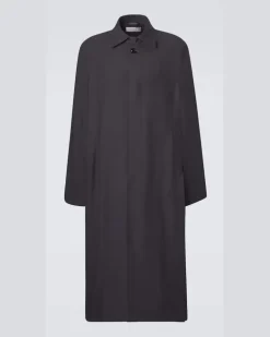 Oversize-Mantel Schwarz