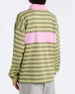 Oversize-Polohemd aus Baumwoll-Jersey GrüN