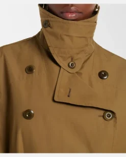 Oversize-Trenchcoat aus Baumwolle GrüN