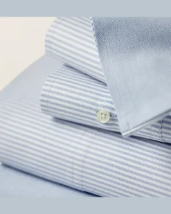 Oxford-Bettwäsche Blue