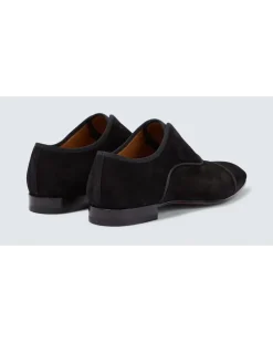 Oxford-Schuhe Alpha Male aus Veloursleder Schwarz