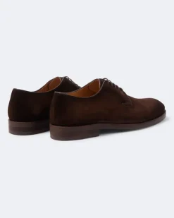 Oxford-Schuhe Carbonne aus Veloursleder Braun