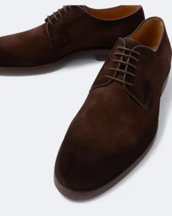 Oxford-Schuhe Carbonne aus Veloursleder Braun