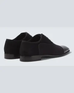 Oxford-Schuhe Greggory mit Leder Schwarz