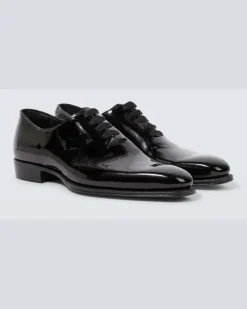 Oxford-Schuhe Merlin aus Leder Schwarz