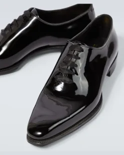 Oxford-Schuhe Merlin aus Leder Schwarz