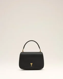 Paris Paris Top Handle Bag aus schwarzem Rindsleder Unisex