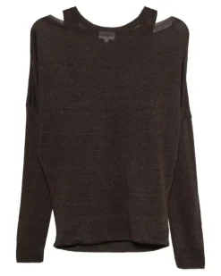 P.A.R.O H. Klassisches Langarmshirt - Braun