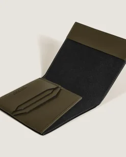 Passetui aus Extreme Leder - Khaki | Schwarz - Leder - MB222478 - Passetuis