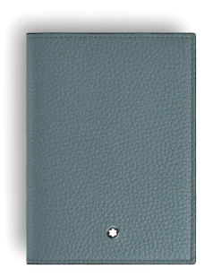 Passetui aus Grain Leder - Frosted Blue - Leder - MB223065 - Passetuis