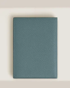 Passetui aus Grain Leder - Frosted Blue - Leder - MB223065 - Passetuis