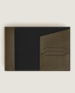 Passetui aus Grain Leder - Khaki - Leder - MB220225 - Passetuis