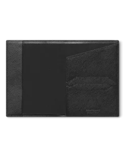 Passetui aus Sartorial Leder - Schwarz - Leder - MB130746 - Passetuis