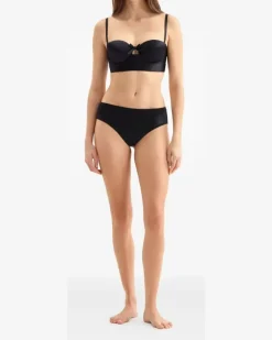 Patti Tanga mit Schleifendetail - Schwarz