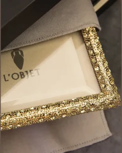 Pavé-Rahmen (25cm x 20cm) - Gold